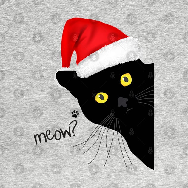 Black Cat Santa by KneppDesigns